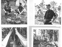 Vindalsoe1957 10  Bomben, Rune T med hönan, Stolt Lennart S (Tjuren), Tjuren i sitt tält och sista bilden är den fina anslagstavlan.