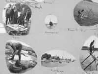 Vindalsoe1957 4  Lägermatlagning, vi åkte minsvepare, hade sjukvård, besökte Sandhamn och byggde Kinabro.
